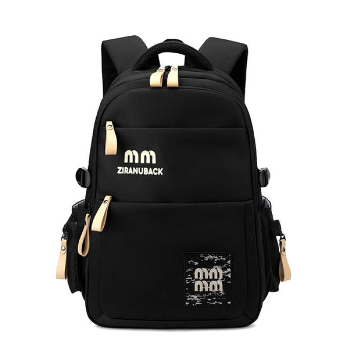 Schoolbags, College ' Cute Large-Capacity Backpacks, Simple Casual Backpacks(Black)