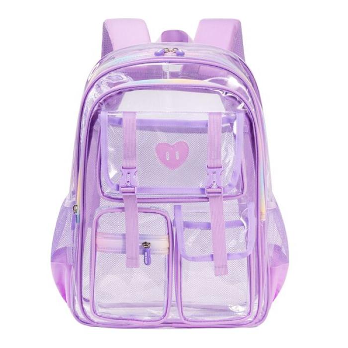 Sesame Baby Transparent Kids Backpack(Purple